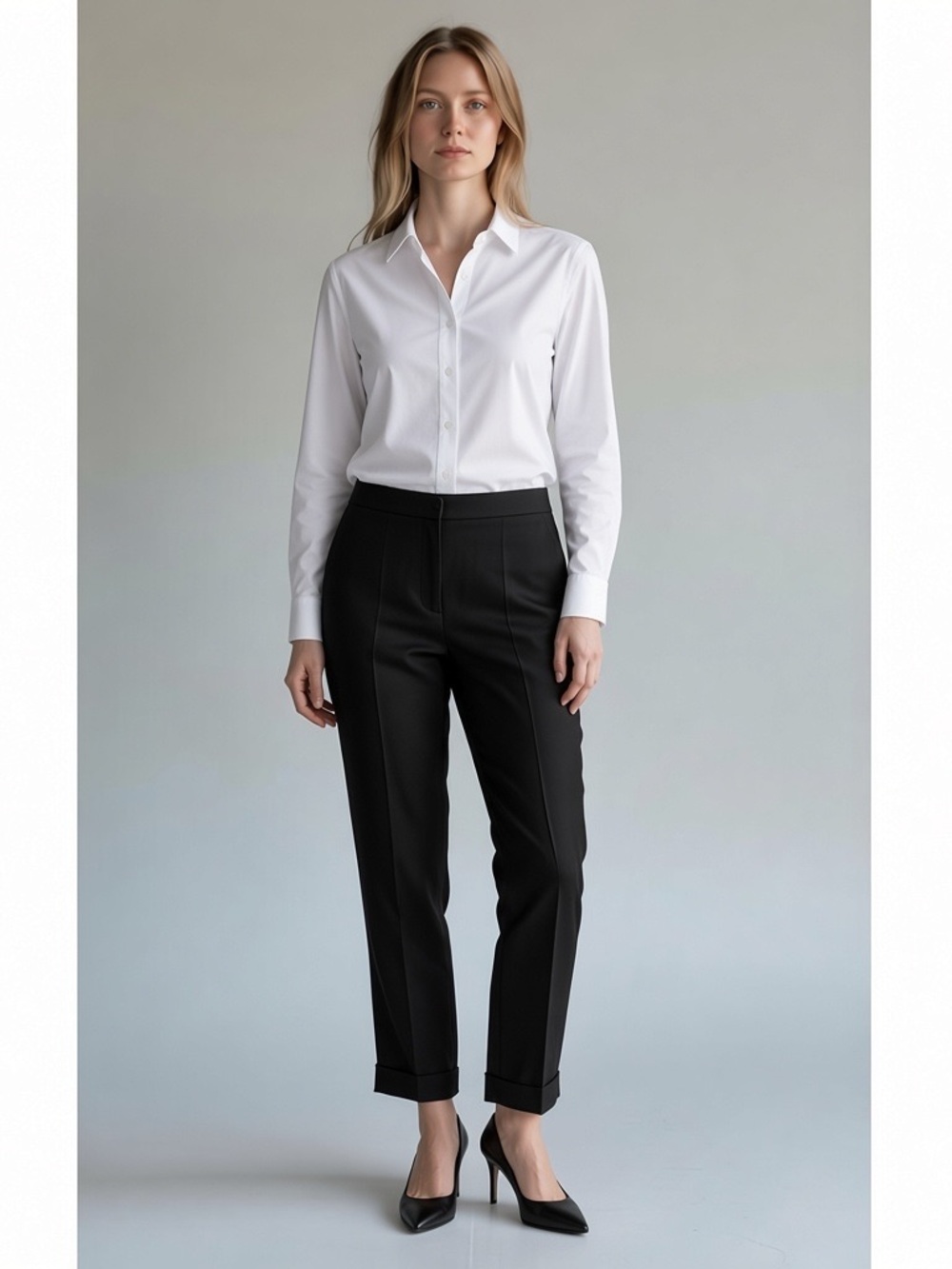 ANN TAYLOR Black Linen Blend Pants Trousers Size 12 - High Rise Ankle Length EUC